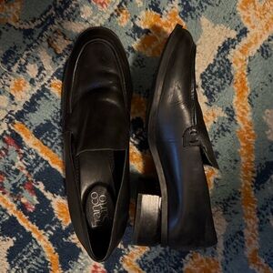 Black Leather Women’s Loafers - 8.5